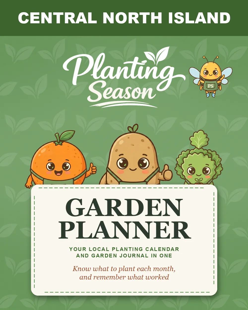 Cover of the Central North Island Garden Planner by Planting Season