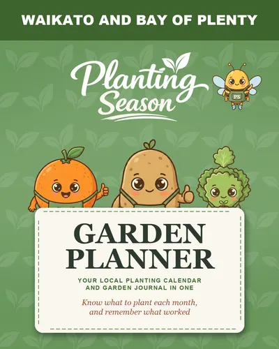 Cover of the Waikato and Bay of Plenty Garden Planner