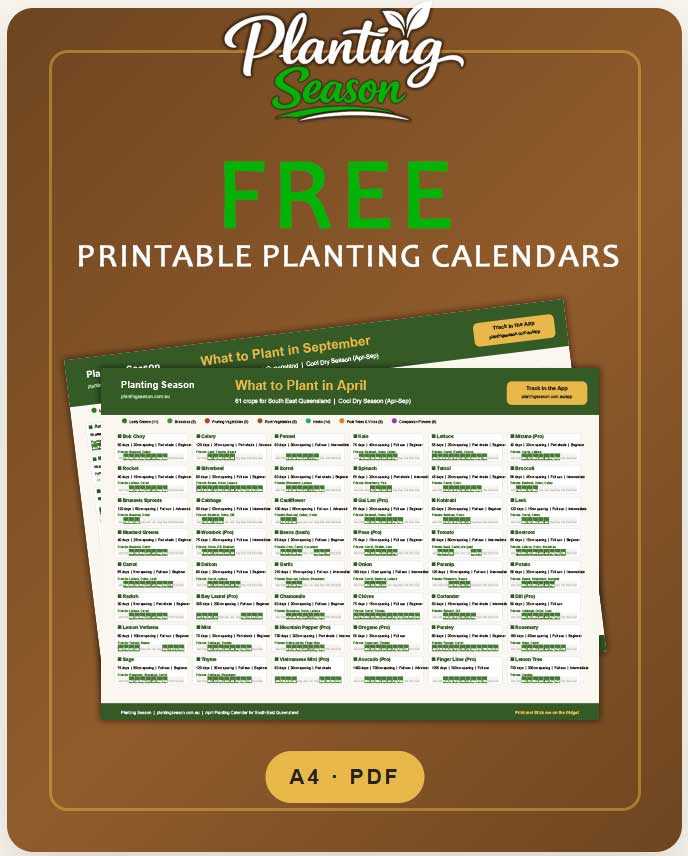 Free printable planting calendars from Planting Season